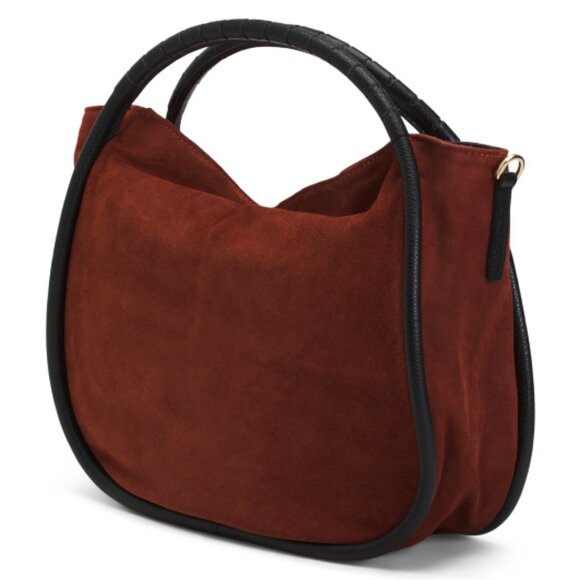 Elegant Rust Brown Satchel Bag - NWT - Picture 4 of 4